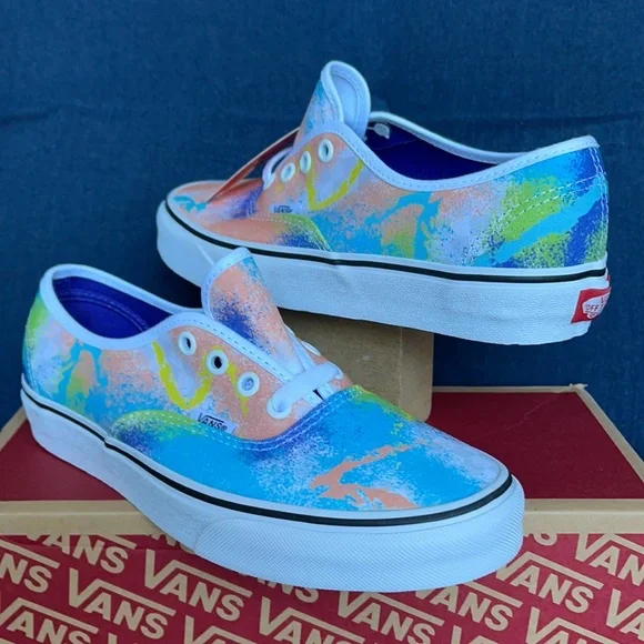 Vans Men’s Authentic Retro Mart Multi/True White Sneakers - Picture 10 of 16